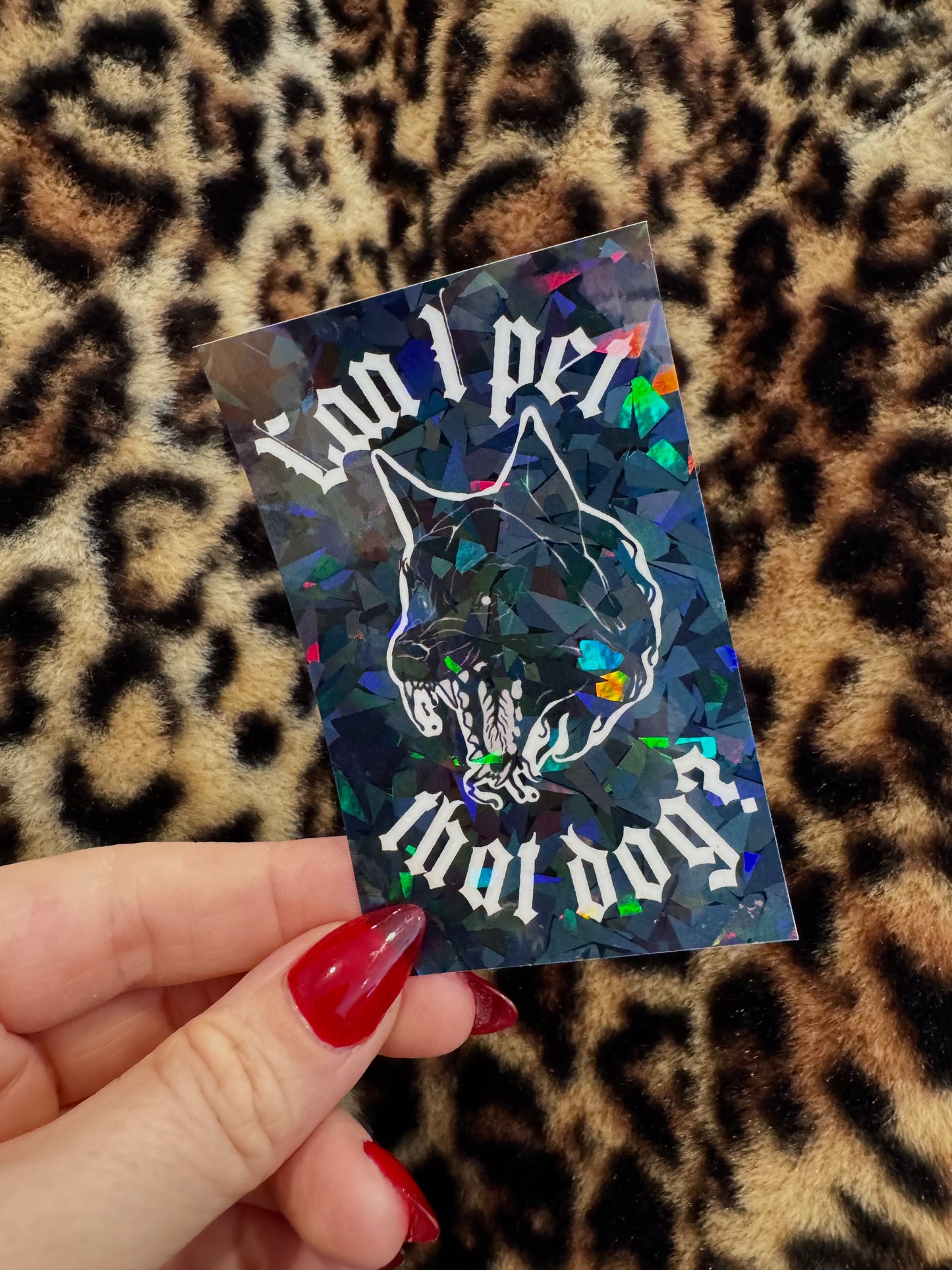 Can I Pet That Dog? sticker